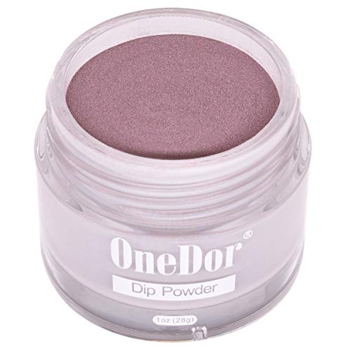 Product Cover OneDor Nail Dip Dipping Powder - Acrylic Color Pigment Powders Pro Collection System, 1 Oz. (21 - Eggplant)