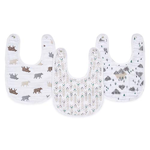 Product Cover Aden by aden + anais Classic Snap Bibs, 3-Pack, Bear Necessities