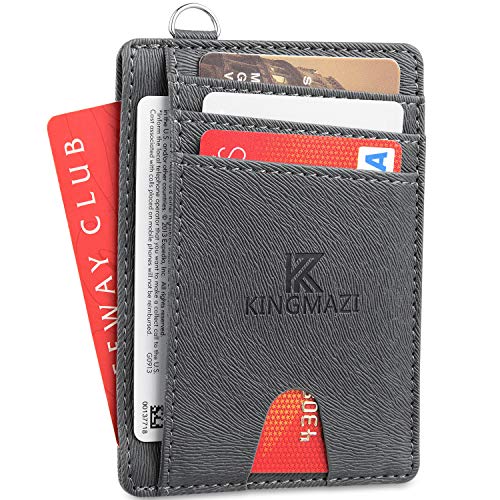 Product Cover SARCCH Slim Minimalist Front Pocket RFID Blocking Wallets, Credit Card Holder with Disassembly D-Shackle for Men Women (2001H)