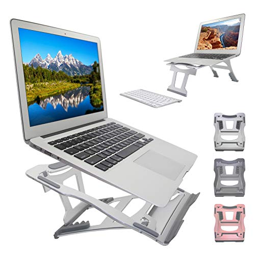Product Cover Muse Aluminum Transformable Laptop Stand, Convertible Laptop Riser Ventilated Notebook Holder Stand Compatible with MacBook Air/Pro Dell XPS HP Lenovo etc. for 10-17