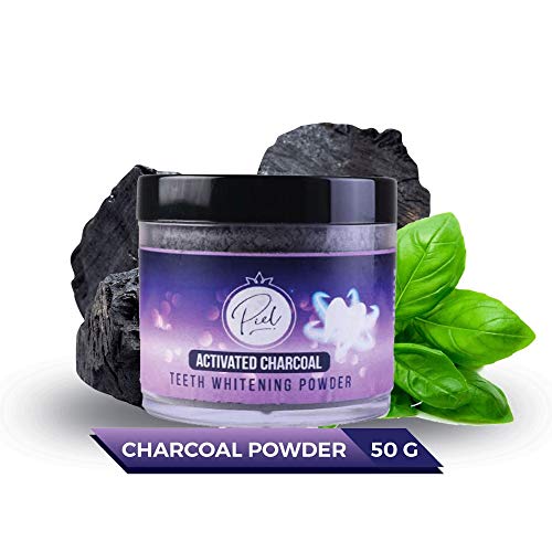 Product Cover Piel Activated Charcoal Teeth Whitening Powder 50gm | Removes Tooth Stains and Bad Breath