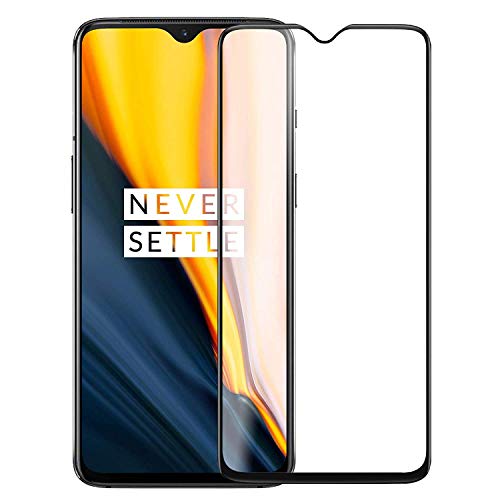 Product Cover Doubledicestore Edge to Edge 6D Tempered Glass Compatible with oneplus 7 Full Coverage (Black)