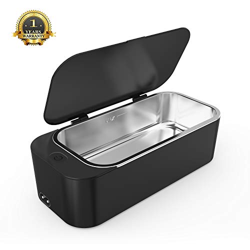 Product Cover Ultrasonic Jewelry Cleaner Professional Ultrasonic Machine for Rings Watches Denture Eyeglasses Coins Razors with 450ml