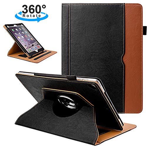 Product Cover Grifobes iPad 7th Generation Case,iPad 10.2 2019 Case,Premium Pu Leather 360 Degree Rotating Stand Folio Cover Protective Case with Auto Wake/Sleep for iPad 10.2 inch 2019 Release (Black)