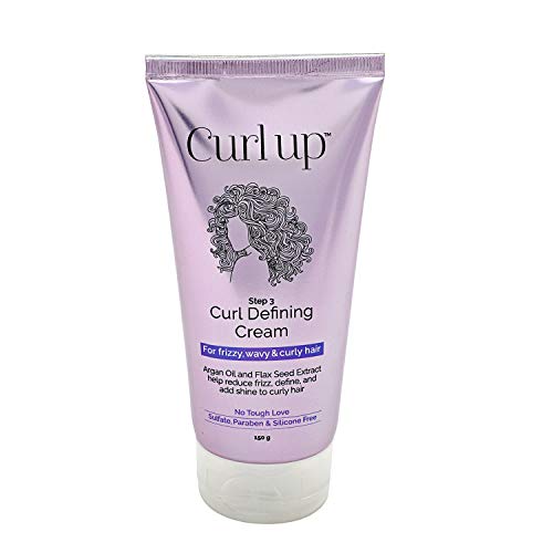 Product Cover Curl Up Curl Defining Cream for Frizzy, Wavy & Curly Hair - Silicone Free,150g