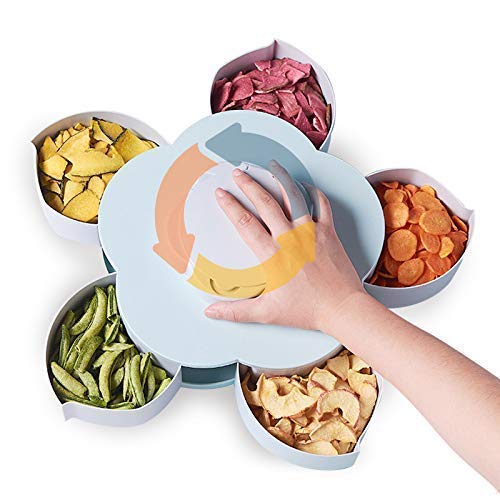 Product Cover Dream MartTM Dry Fruit Storage Box with Smart Rotating Multi Purpose Tray Spice, Masala, Candy, Pickle, Snacks Storage Container for Home and Kitchen (Multicolor)