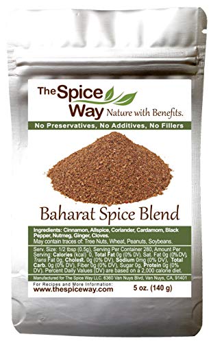 Product Cover The Spice Way - Baharat Spice Blend Mix 5 oz (Middle Eastern Seasoning) No Additives, No Preservatives, No Fillers, Just Spices and Herbs We Grow, Dry and Blend In Our Farm. Resealable Bag