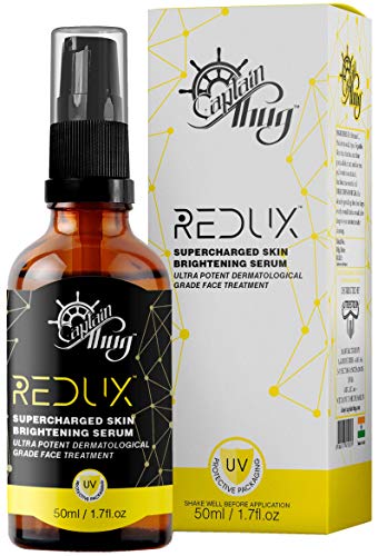 Product Cover Captain Thug Redux Skin Brightening Serum - 2% Alpha Arbutine, 1% Kojic Acid - Vitamin C - Niacinamide - Licorice Extract For Body - Face - Natural and Organic - All Skin Types - 50ml