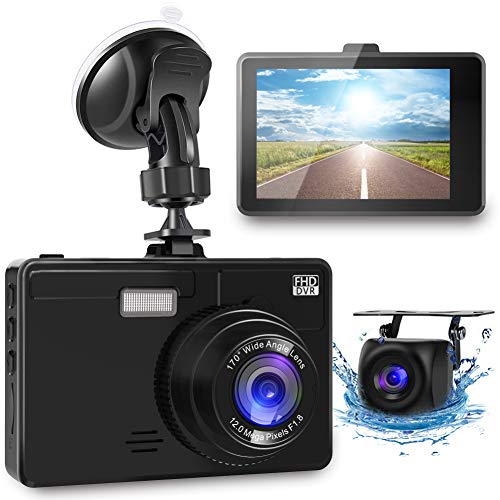 Product Cover OIIEE Dual Dash Cam 1080P FHD Front and Rear Car Camera, Driving Recorder with Night Vision, 170 Wide Angle 6G Lens, Loop Recording, Parking Monitor, G-Sensor, WDR, Motion Detection