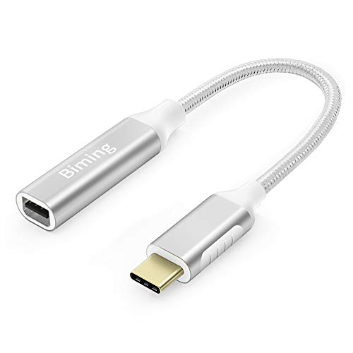 Product Cover USB-C to Mini DisplayPort Adapter, Biming Type C(Thunderbolt 3) to Mini Displayport Cable for Apple New MacBook 2016-2019 ChromeBook Pixel,iPad Pro Samsung S8 and More-Braided