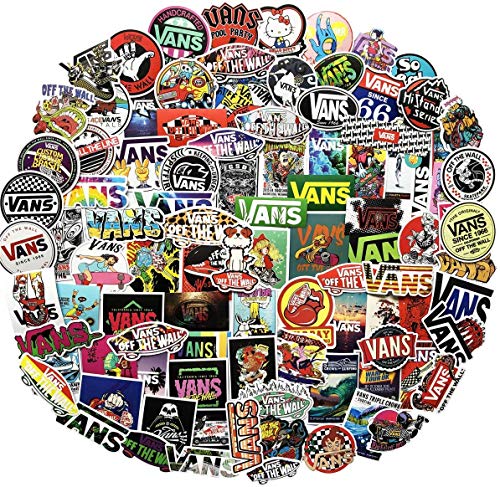Product Cover Fashion Vs Logo Brands Skateboard Stickers[100PCS] - Vinyl Sticker for Snowboard Laptops Cars Motorcycle Bike Luggage - Street Dreams Culture Graffiti DIY Patches Decals for Adults Boy Skateboarders