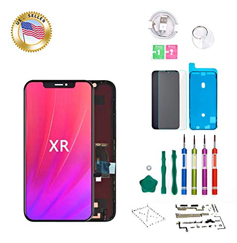 Product Cover Screenmaster Screen Replacement for iPhone XR LCD Digitizer Screen Replacement 6.1 Inch Retina Display Frame Assembly with Complete Repair Tool Kit