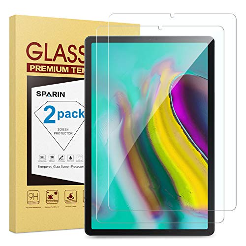 Product Cover [2-Pack] Galaxy Tab S5e / Tab S6 Screen Protector, SPARIN Tempered Glass Screen Protector for Samsung Galaxy Tab S5e / Tab S6 10.5 Inch with High Response/Scratch Resistant
