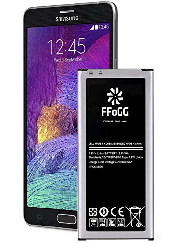 Product Cover Galaxy Note 4 Battery (3600mAh) Li-Ion Battery for The Samsung Galaxy Note 4 [N910, N910U LTE, AT&T N910A, Verizon N910V, Sprint N910P, T-Mobile N910T] Note4 Spare Battery [24 Month Warranty]