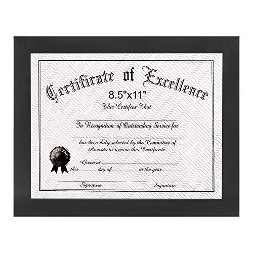 Product Cover 8.5x11 Certificate Frames Document Frame - Display Award, Cerficates, Documents, Diploma, Pictures