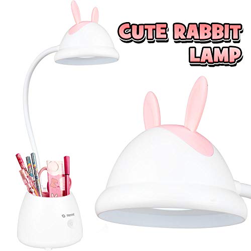 Product Cover Neporal Led-Desk-Lamp-for-Kids-with-USB-Charging-Port 3 Brightness Adjustable Eye Caring Table Lamps Touch Control with Adjustable Gooseneck Wireless Study Lamp with Pen Holder for Kids Bedroom