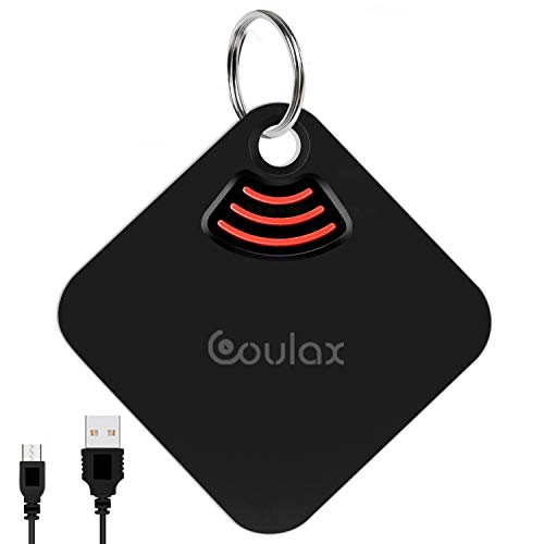 Product Cover COULAX Key Finder, Phone Finder, Anything Finder, Bluetooth Item Locator with GPS, Rechargeable Key Finder Smart Tracker for Key, Wallet, Luggage, Phone, Umbrella