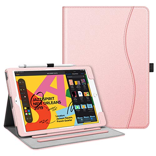Product Cover Fintie Case for New iPad 7th Generation 10.2 Inch 2019 - [Corner Protection] Multi-Angle Viewing Folio Smart Stand Back Cover with Pocket, Pencil Holder, Auto Wake/Sleep for iPad 10.2