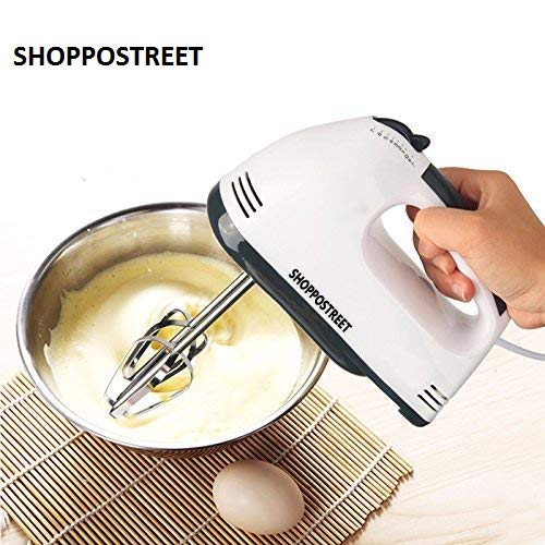 Product Cover SHOPPOSTREET Electric 7 Speed Hand Mixer with Beater and Hook Handheld Double Whisk Eggs Mixer Kitchen Tool