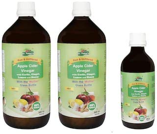 Product Cover Apple Cider Vinegar With Garlic, Ginger, Lemon And Honey - 1200 ml Pack (40.58 OZ)