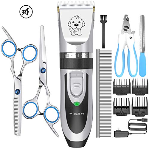 Product Cover YIDON Dog Clippers Low Noise Pet Hair Clippers Cordless Rechargeable Professional Shaver Dog Grooming kit for Dogs Cats Pets[Upgrade]