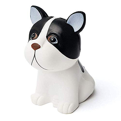 Product Cover Banyan Pacific Dog Squishy Toy Made Of Slow Rising, Soft Squishie Material, Ideal As Stress Relief Toys Or Favor Bag Fillers (Black And White Squishy Dog Design)