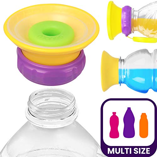 Product Cover MONEE Sippy Cup Cap - Turn Juice or Water Bottles into Spill Proof Sippy Cups - for Babies, Toddlers, Kids - Great for Travel Bags and Purses