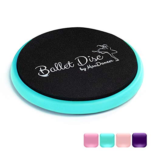 Product Cover Ballet Turning Disc for Dancers, Gymnastics and Ice Skaters. Portable Turn Board for Dancing on Releve. Make Your Turns, Pirouette and Balance Better (Sky Blue Without a Carrying Bag)