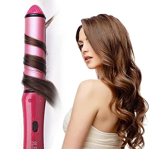 Product Cover Krishna Store Unique Icons 2 in 1 Professional Electric Hair Curler and Straightener Hair Beauty Set (Pink)
