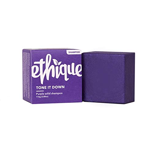 Product Cover Ethique Eco-Friendly Purple Shampoo Bar for Blondes & Silver Hair, Tone It Down - Sustainable Natural Solid Shampoo, Soap Free, Sulfate Free, Vegan, Plant Based, 100% Compostable & Zero Waste, 3.88oz