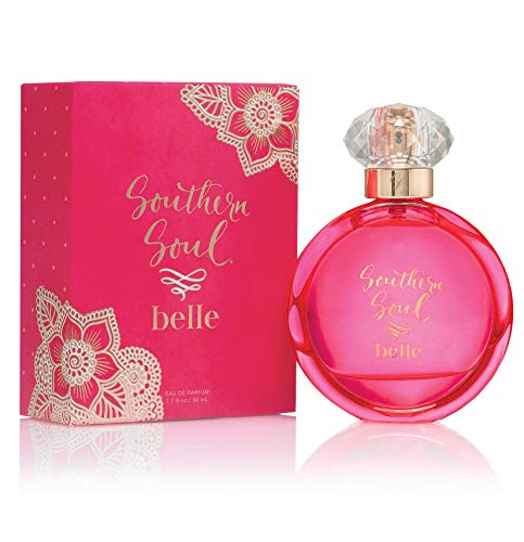 Product Cover Southern Soul Belle Perfume by Tru Fragrance and Beauty - Fruity Floral Fragrance - Bright and Flirty Eau de Parfum - Hibiscus, Georgia Peach, Vanilla Creme - 1.7 oz