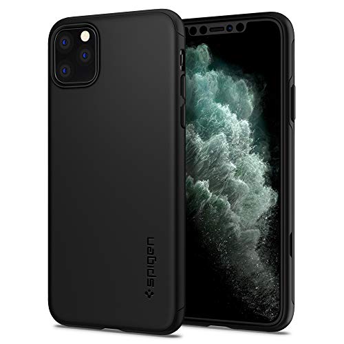 Product Cover Spigen Thin Fit Classic (Ver. 2) Designed for Apple iPhone 11 Pro Max Case (2019) - Black
