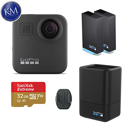 Product Cover GoPro MAX 360 Action Camera w/GoPro Dual Lithium-Ion Battery Charger with 1 x Battery and 32GB Memory Card