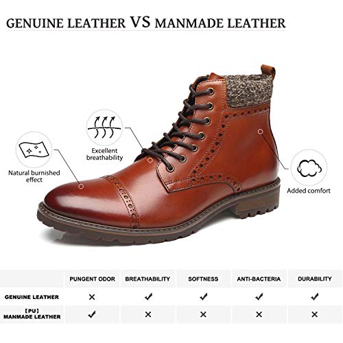 Product Cover La Milano Men's Leather Cap Toe Lace Up Winter Casual Dress Boot Classic Comfortable Dress Shoes for Men
