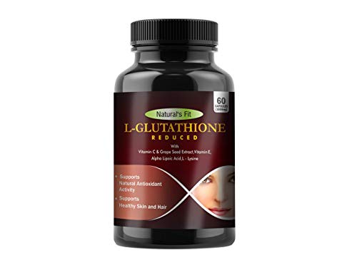 Product Cover Naturals Fit L-Glutathione with Grape Seed, Vitamin C and Biotin for Men and Women, 1000 mg (60 Capsules)