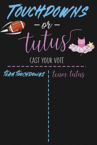 Product Cover Touchdown or Tutus Cast Your Vote Baby Shower Poster Sign, Baby Shower Sign, Baby Shower Party, Gender Reveal Ideas, Gender Reveal Decor, Party Photo Print Sizes 24x36