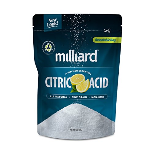 Product Cover Milliard Citric Acid 4 Ounce - 100% Pure Food Grade NON-GMO Project VERIFIED