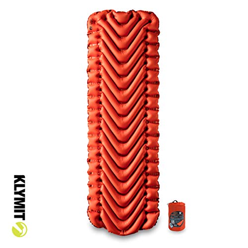 Product Cover KLYMIT Insulated Static V Sleeping Pad, Lightweight, Outdoor Sleep Comfort for Backpacking, Best Gear for Cold Weather Camping, and Hiking, Inflatable Camping Mattress