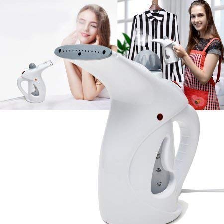 Product Cover Jini Collection® Steamer for Facial Handheld Garment Steamer Portable Family Fabric Steam Brush, Facial Steamer, Facial Steamer for Face and Nose, Steamer for Cold and Cough (Multicolour)