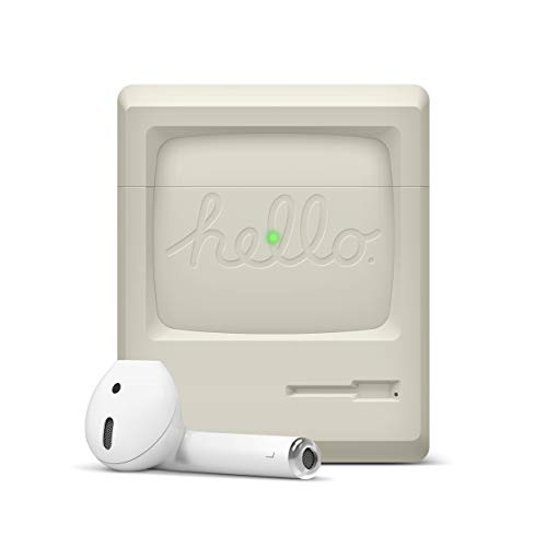 Product Cover elago AW3 Designed for Airpods Case - Old-School Retro Design, Front LED Visible, No Hinge, Support Wireless Charging, Extra Protection - Compatible with AirPods 2&1 [US Patent Registered]