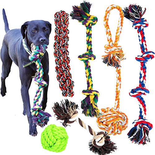 Product Cover Youngever 6 Pack Dog Rope Toys, Puppy Chew Toys Dog Toys for Medium, Large and XL Dogs