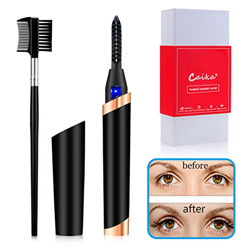 Product Cover Heated Eyelash Curler, USB Rechargeable Electric Eyelash Curler for Quick Natural Curling,Long Lasting Eyelashes Curl Tool Christmas Gifts for Girls