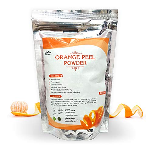 Product Cover Glofia Naturals Orange Peel Powder, Face Pack, Reduces Pigmentation, Acne, Marks, and Scars 250g