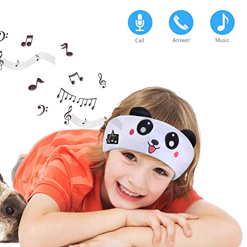 Product Cover INTSUN Kids Headband Headphones, Wireless Sleep Mask for Boys & Girls Blututh Headphone with Rechargeable Battery, Mic Speaker, Volume Limited, Perfect for School, Home, Travel