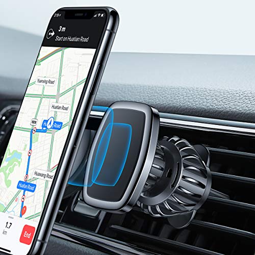 Product Cover LISEN Magnetic Phone Car Mount, [Upgraded CLAMP] Magnetic Car Phone Holder [6 Strong Magnets] Cell Phone Holder for Car [CASE Friendly] iPhone Vent Mount Compatible with All Smartphone and Tablets