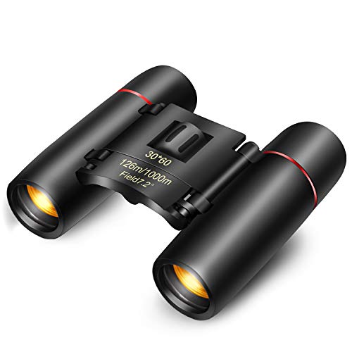 Product Cover 30x60 Small Compact Binoculars for Adults Kids, Mini Binocular for Traveling Sightseeing Bird Watching, Night Vision Binoculars for Concert Theater Opera