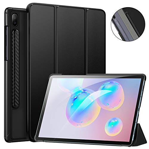 Product Cover Ztotop for Samsung Galaxy Tab S6 Case with S Pen Holder, Ultra Slim Trifold Stand Smart Cover with Auto Wake/Sleep for SM-T860/T865 Galaxy Tab S6 10.5 Inch Tablet 2019 Release - Black