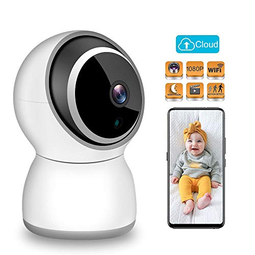 Product Cover TESCAT Baby Monitor 1080P FHD Home 2.4G WiFi Security Camera Motion Detection with Night Vision 2-Way Audio Cloud Service - Baby/Elder/Pet Monitor Compatible with iOS/Android