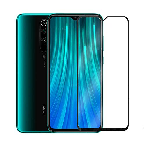 Product Cover CEDO Tempered Glass Screen Protector Full HD Quality Edge to Edge Coverage for Xiaomi Redmi Note 8 Pro Black
