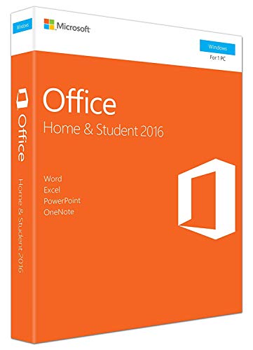 Product Cover Office 2016 Home and Student for Windows English Language Product Key Card USA - Word, Excel, PowerPoint, OneNote
